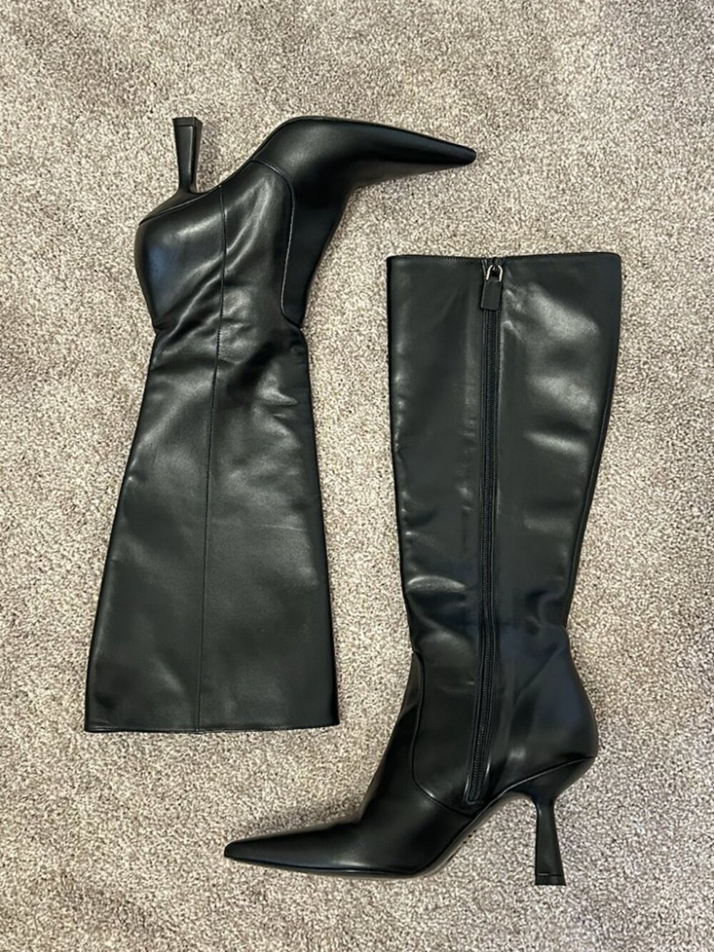 Stuart Weitzman Supersculpt Zip Boot 75